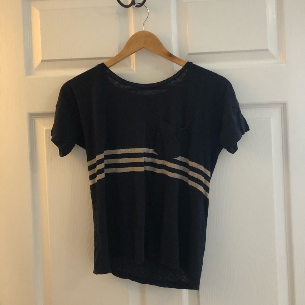 Navy striped T-shirt